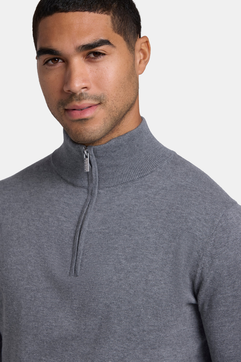 THE SANTONI QUARTER ZIP SWEATER