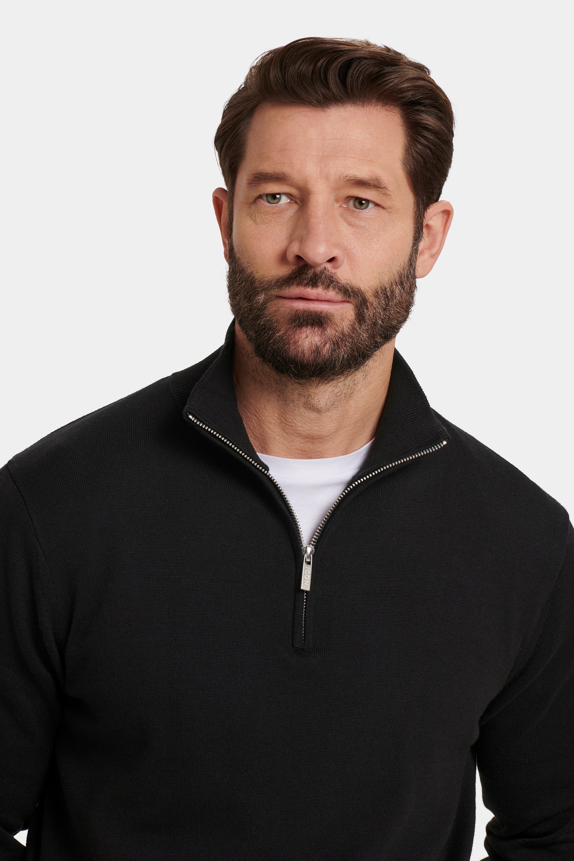 THE SANTONI QUARTER ZIP SWEATER | ICON UK