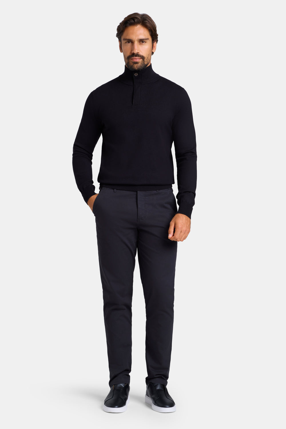 THE FINEZZA QUARTER ZIP SWEATER