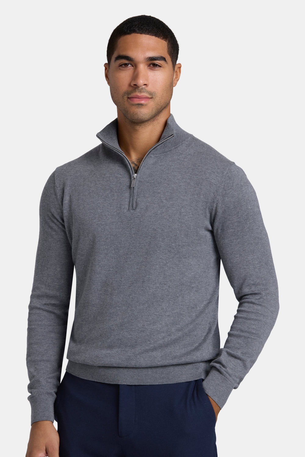 THE SANTONI QUARTER ZIP SWEATER