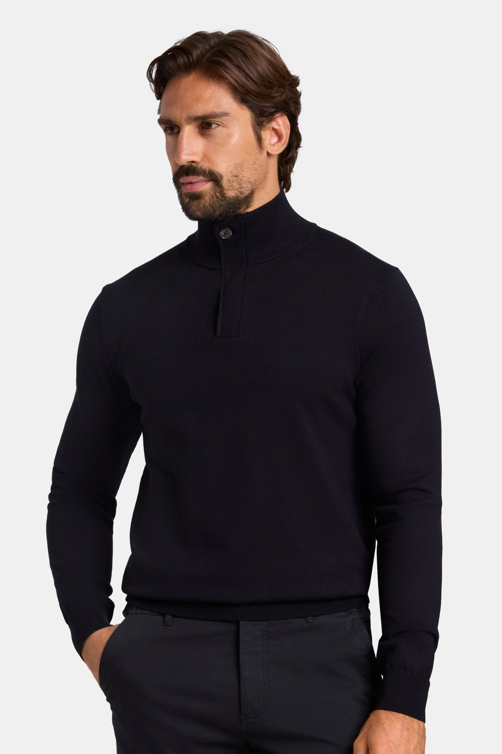 THE FINEZZA QUARTER ZIP SWEATER