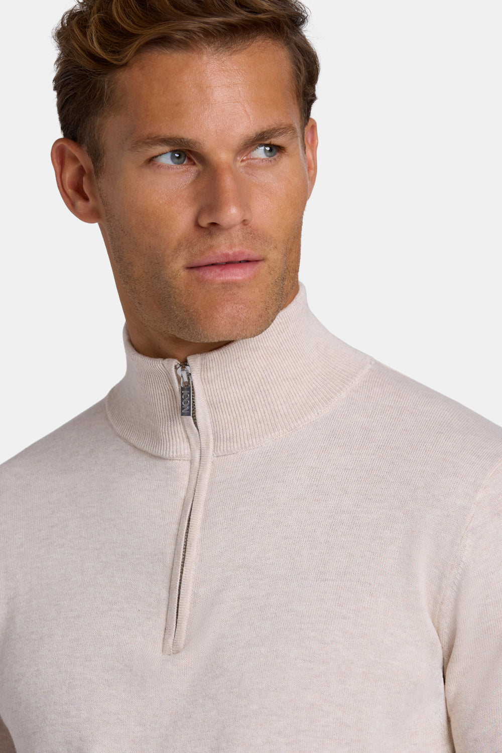 THE SANTONI QUARTER ZIP SWEATER