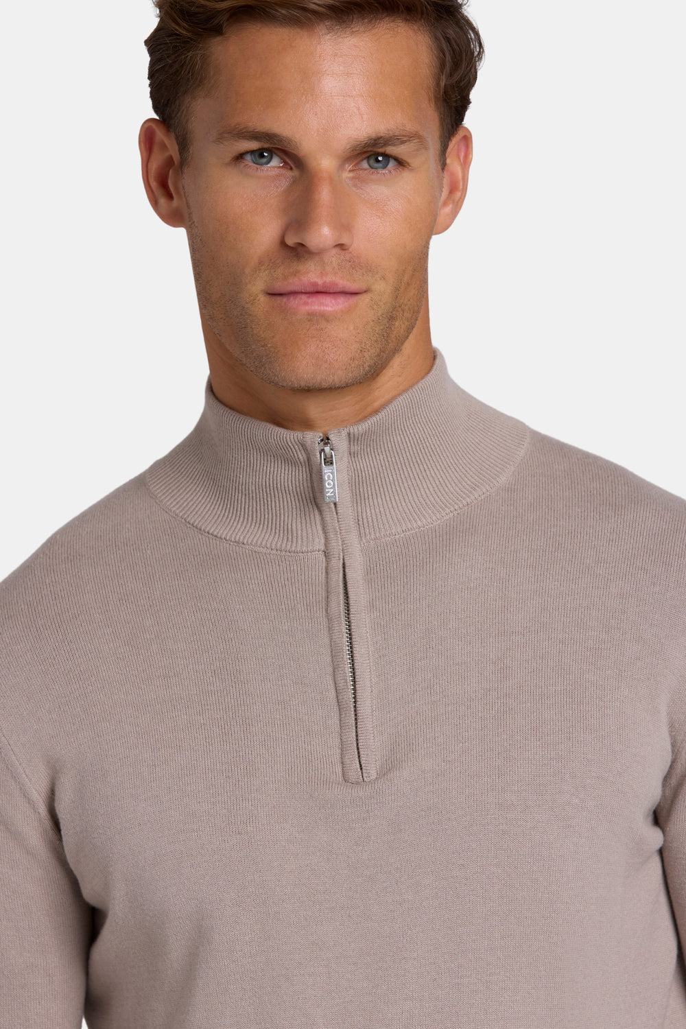 THE SANTONI QUARTER ZIP SWEATER